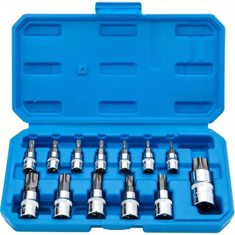 Car Workshop Tools Kit - 13 قطعة مجموعة مفاتيح توركس أداة