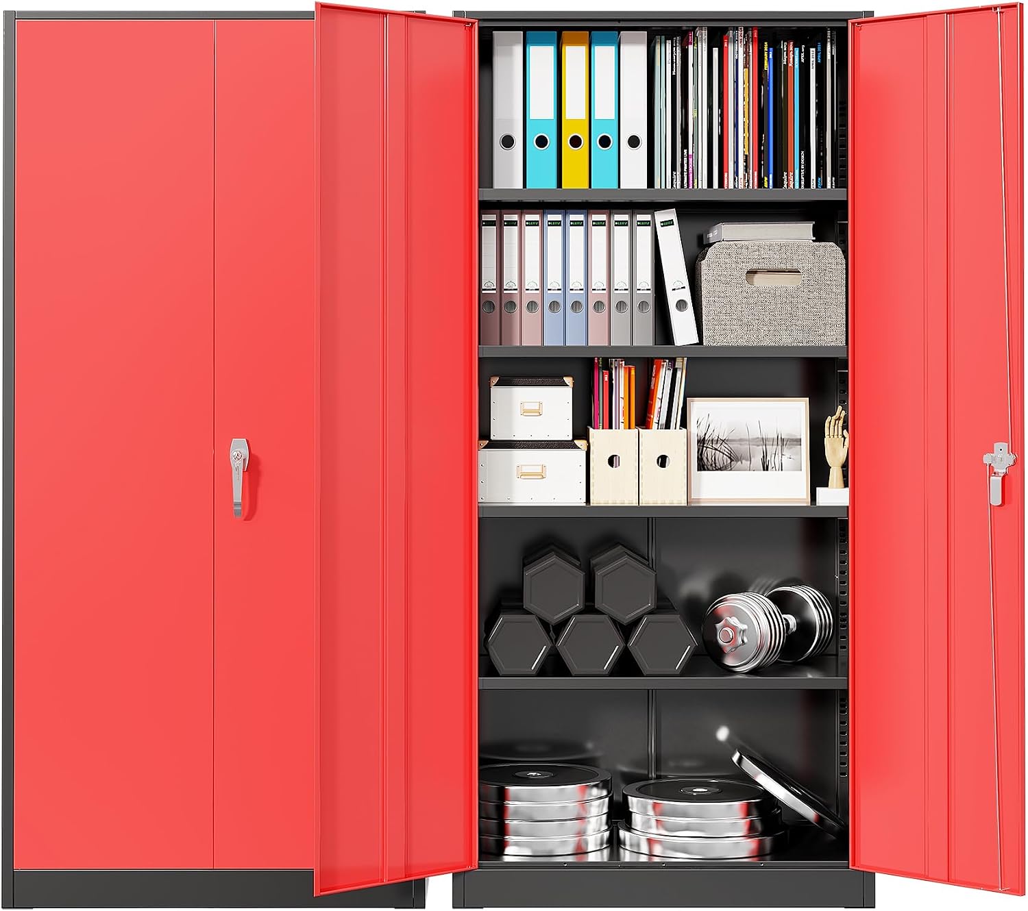 Tools For Home Workshop - خزانة تخزين معدنية متينة للمرآب، خزانة