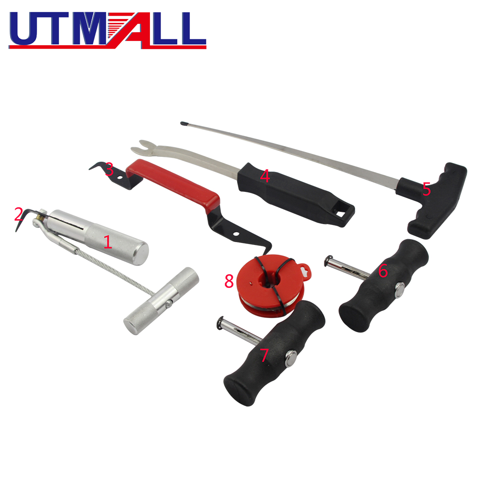 Car Workshop Tools Kit - 7 قطعة طقم استبدال الزجاج الأمامي