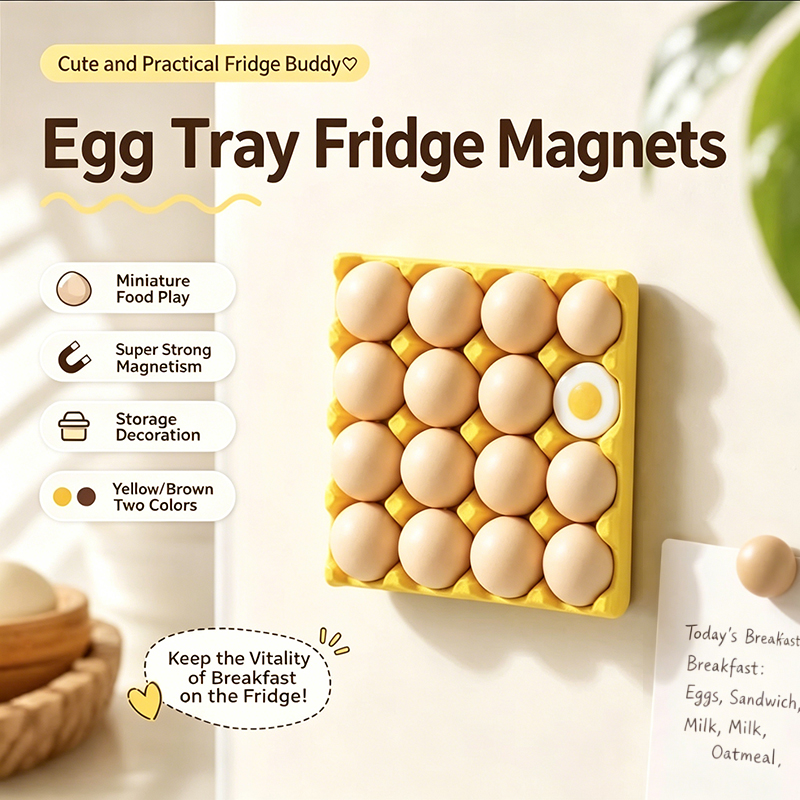 مغناطيسات ثلاجة على شكل بيض مض - مراجعة Magnetic Parts Tray وسعره