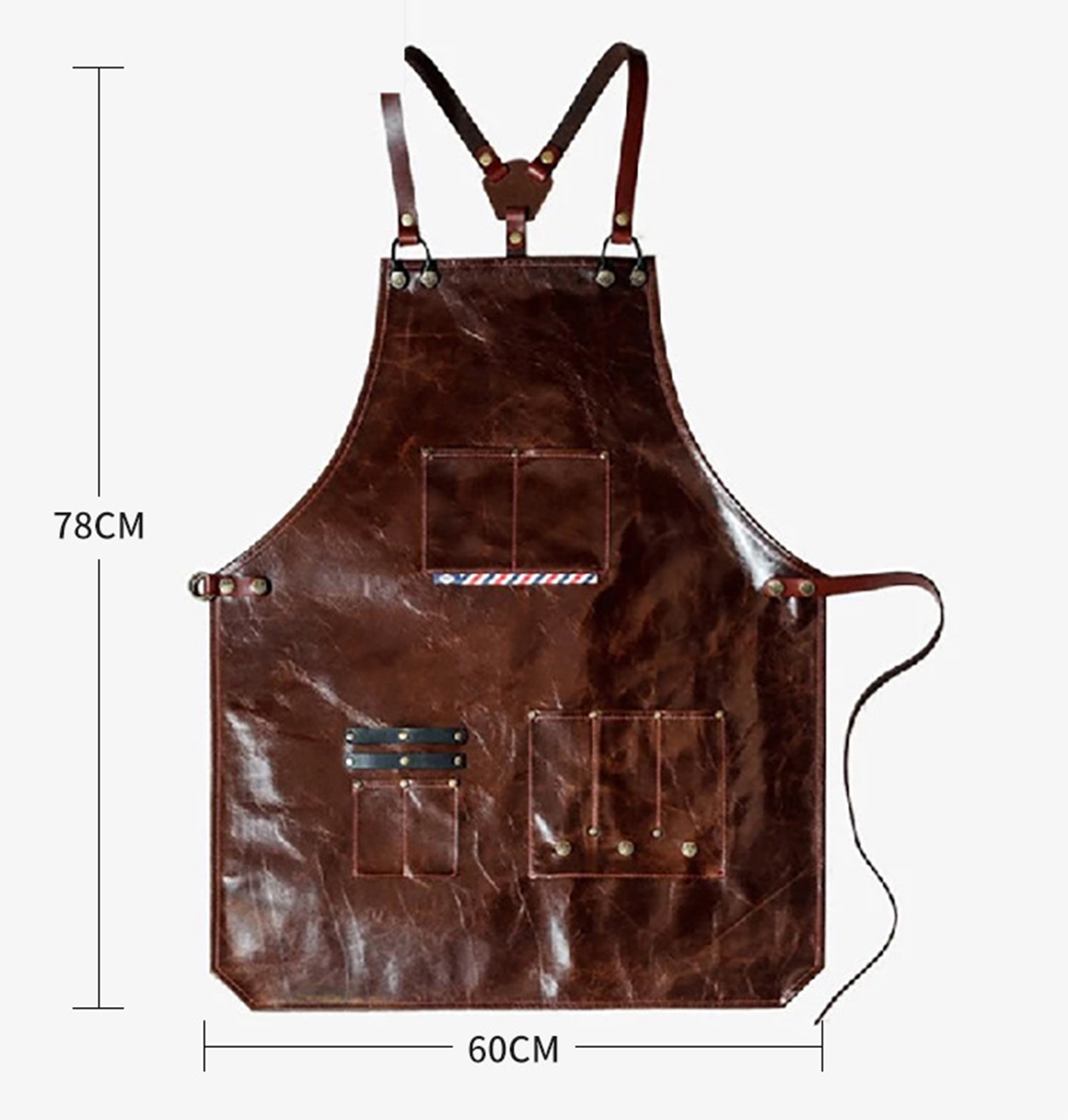 مريلة عمل جلدية للرجال مع جيوب - مراجعة Workshop Cleaning Tools وسعره