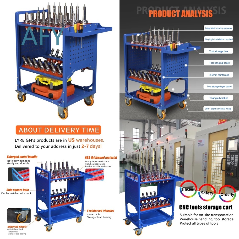 عربة تخزين أدوات CNC متحركة بع - مراجعة Workshop Tools Center وسعره