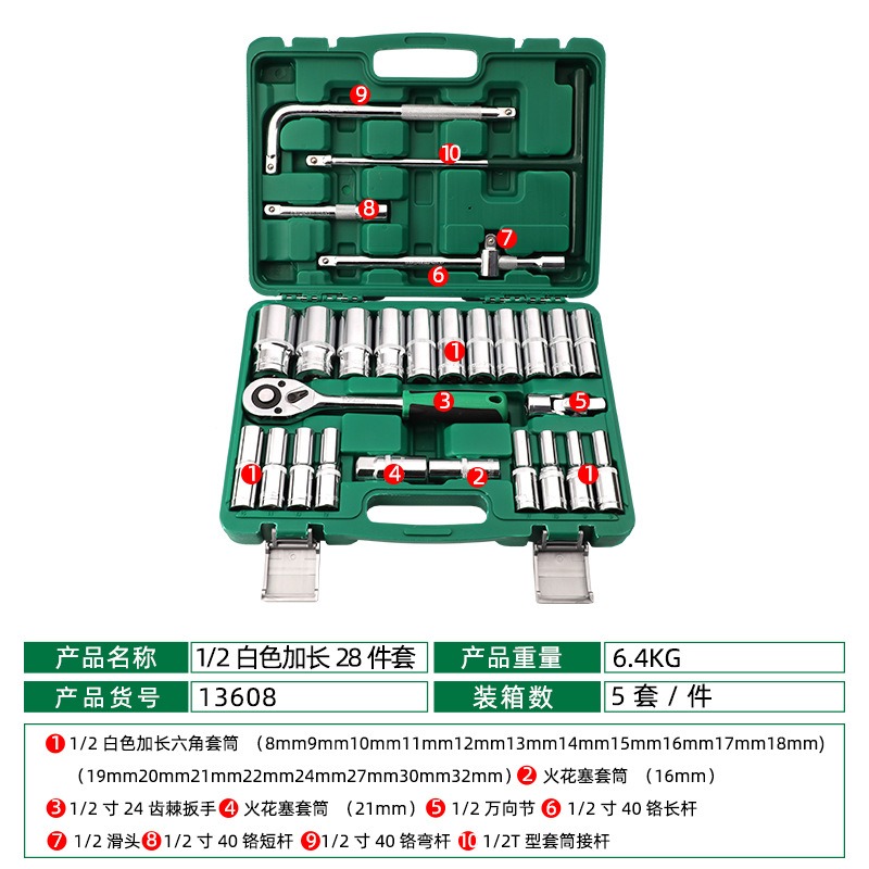 طقم مفاتيح سداسية ممتدة 28 قطع - مراجعة Workshop Tools Wholesale وسعره